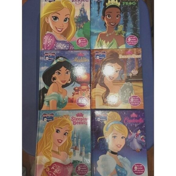 Disney Princess Books Story Reader Me Reader Books Set Of 6 - Picture 1 of 9